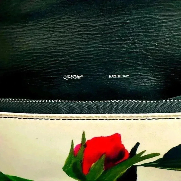 Authentic Off White Pattern Silk Floral Purse - Picture 9 of 14